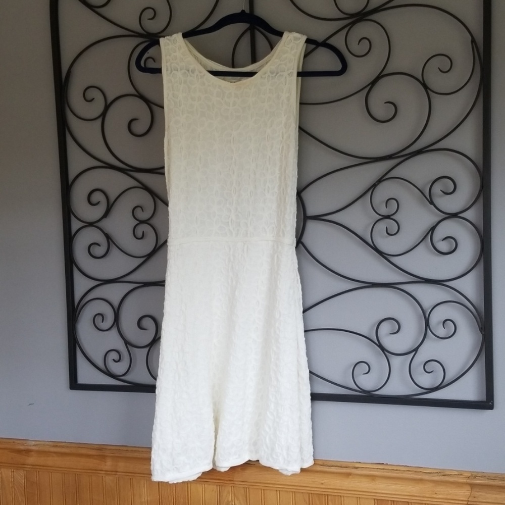 Floral white summer dress